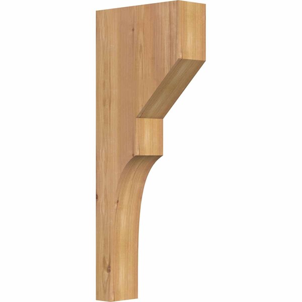 Ekena Millwork Monterey Smooth Corbel, Western Red Cedar, 3 1/2"W x 10"D x 26"H COR04X10X26MON00SWR - main